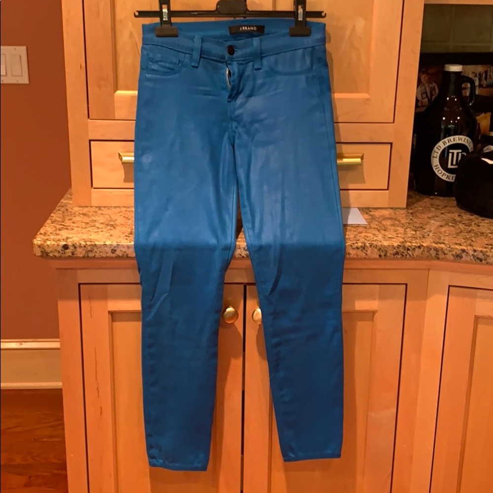 J Brand coated ankle jean/leggings